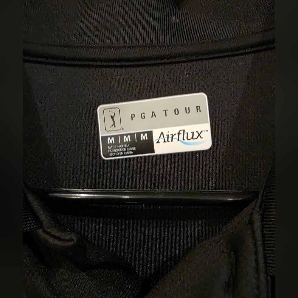 PGA Tour Airflux Golf Polo Shirt Mens Short Sleeve Size Medium - Picture 3 of 4